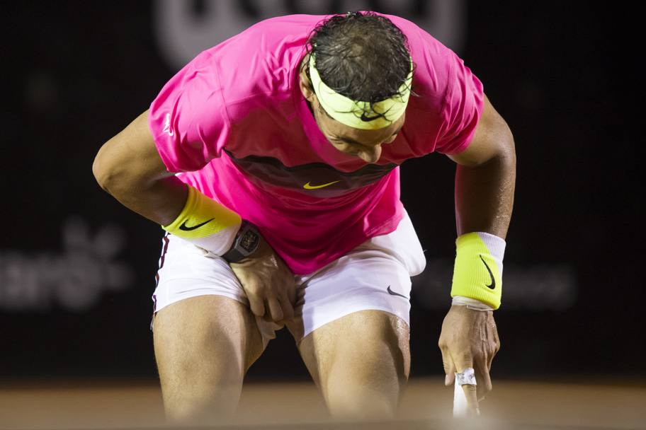 Nadal ha accusato un infortunio muscolare sul 6-5 del terzo set. AP
